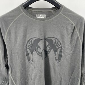 Kuiu Nuyarn Merinoo Wool Shirt Mens XXL Gray Hunting Outdoors Logo
